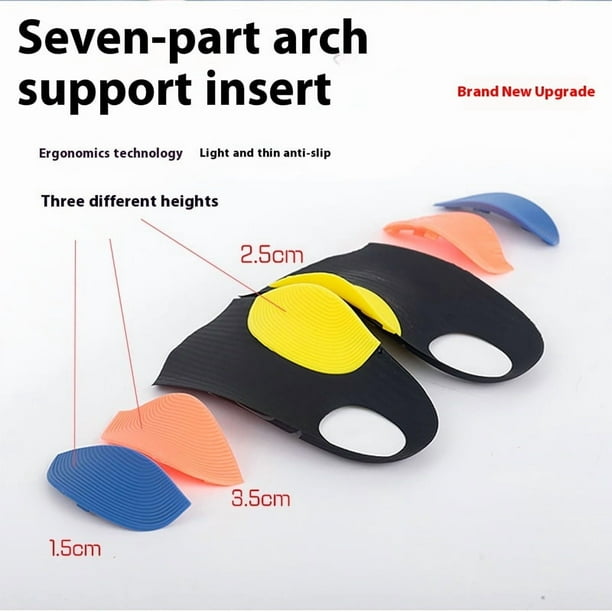 3/4 Removable High Arch Support Shoe Inserts, Orthopedic Insoles for Plantar Fasciitis Relief, Standing All Day Pain Relief, Knee Pain, Over-Pronation, Shoe Insoles for Men & Women - XL(Men's10-12.5)
