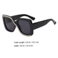 thumbnail image 2 of unbranded Gafas De Sol Negras Para Mujer Con Estilo Retro Ideal Para Fiestas Y, 2 of 8