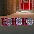 thumbnail image 2 of Northlight LED Lighted "Ho Ho Ho" Outdoor Christmas Decoration - 76.75" - Red and White Lights, 2 of 5