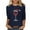 Navy, variant on successthop Christmas Funny Shirts for Women Wine Plus Size 3/4 Sleeve Tee Oversized Crewneck Top Loose Print Clothes XL
