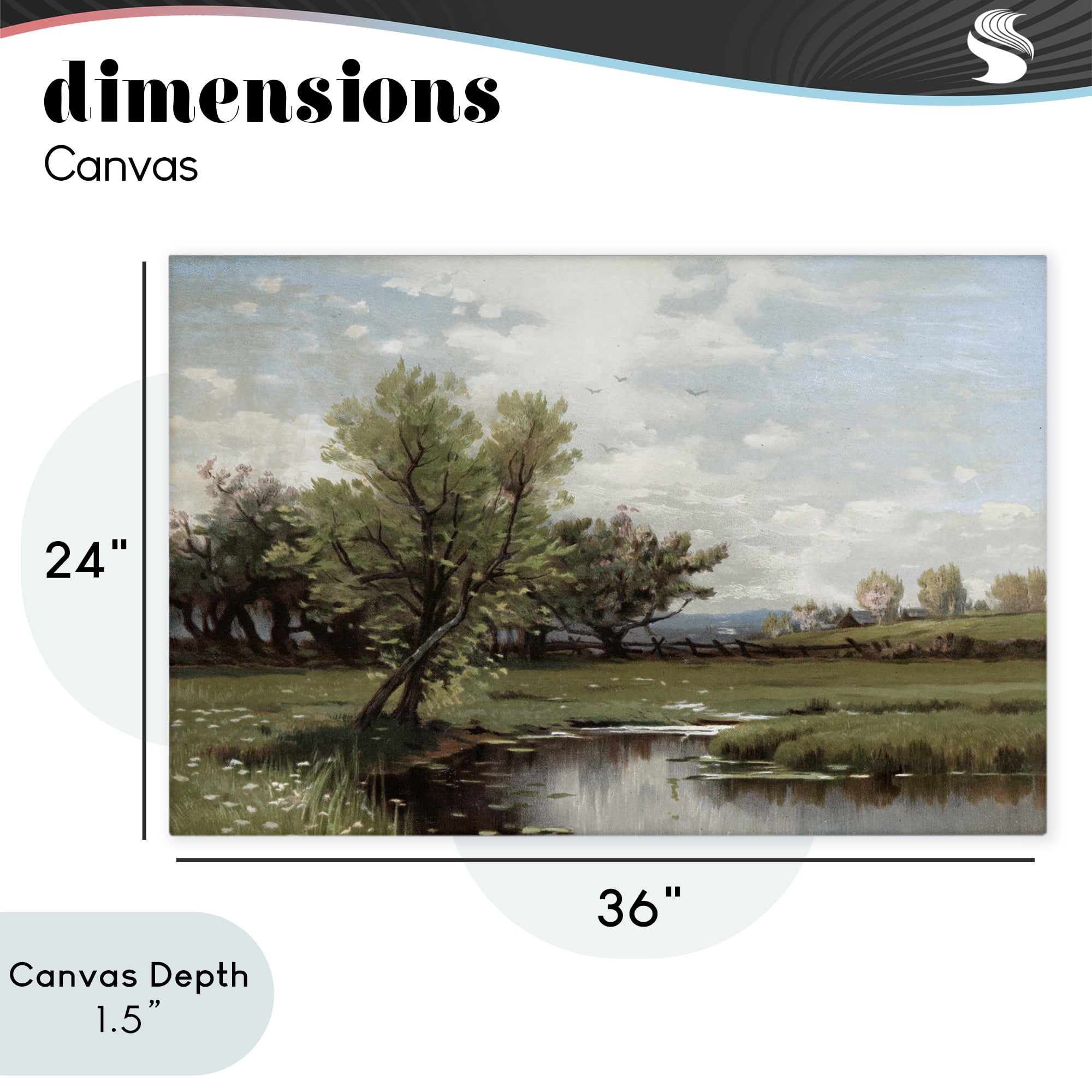Stupell Industries Ecstatic Spring Landscape Canvas Wall Art, design by Lula Bijoux & co.
