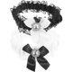 thumbnail image 1 of Lace Bow Garter Set with Rhinestone Trim, Elastic Leg Rings for Bridal Wedding Attire, Prom, Party, and Cosplay Events, 1 of 5
