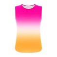 thumbnail image 5 of Jalioing Tank Tops for Women Crew Neck Sleeveless Flowy Casual Shirts Gradient Print Summer Fashion T Shirts, 5 of 7
