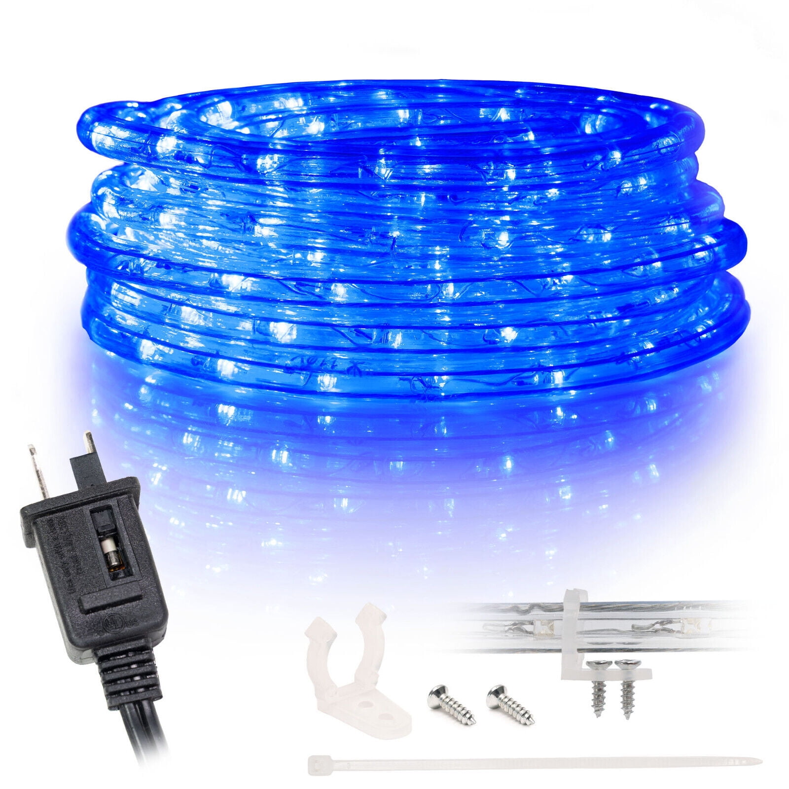 10' 20' 25' 50' 100' 150ft Outdoor LED Rope Light WaterResistant