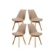 thumbnail image 1 of Sillas Tulip tipo Eames Mirel Set de 4 Piezas Moka, 1 of 5