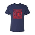 thumbnail image 2 of Straight Outta Minnesota MIN Fan | Fantasy Baseball Fans | Mens Sports Premium Tri Blend T-Shirt, Vintage Navy, X-Large, 2 of 4