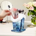thumbnail image 7 of Fintie Plush Lined Double Eyeglasses Holder with Magnetic Base, Anti-scratch PU Leather Glasses Stand Case, Ocean Marble, 7 of 7