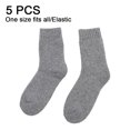 thumbnail image 2 of Wool Socks Super Thick Thermal Hiking Winter Warm Boot Heavy Soft Cozy Socks for Cold Weather,light gray,light gray，G45931, 2 of 5