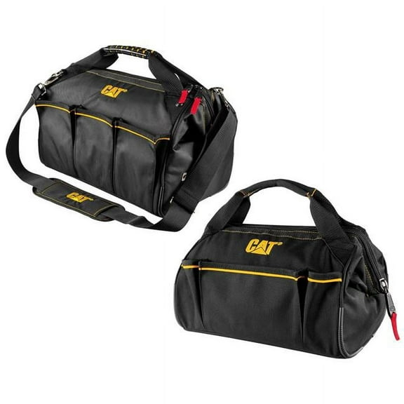 Cat 2 Piece Wide Mouth Tool Bag Set - 240160