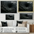 thumbnail image 4 of Designart "Fractal Spirals in Black" Abstract Framed Wall Art Decor - Modern Black Abstract Spirals Living Room Framed Canvas Art, 4 of 6