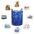thumbnail image 6 of Daiia blurred Star Snow Christmas Laundry Hamper With Handles Large Storage Basket/Toy Organizer/Dirty Clothes Collapsible Waterproof For College Dorms, Bedroom,Bathroom, 6 of 8