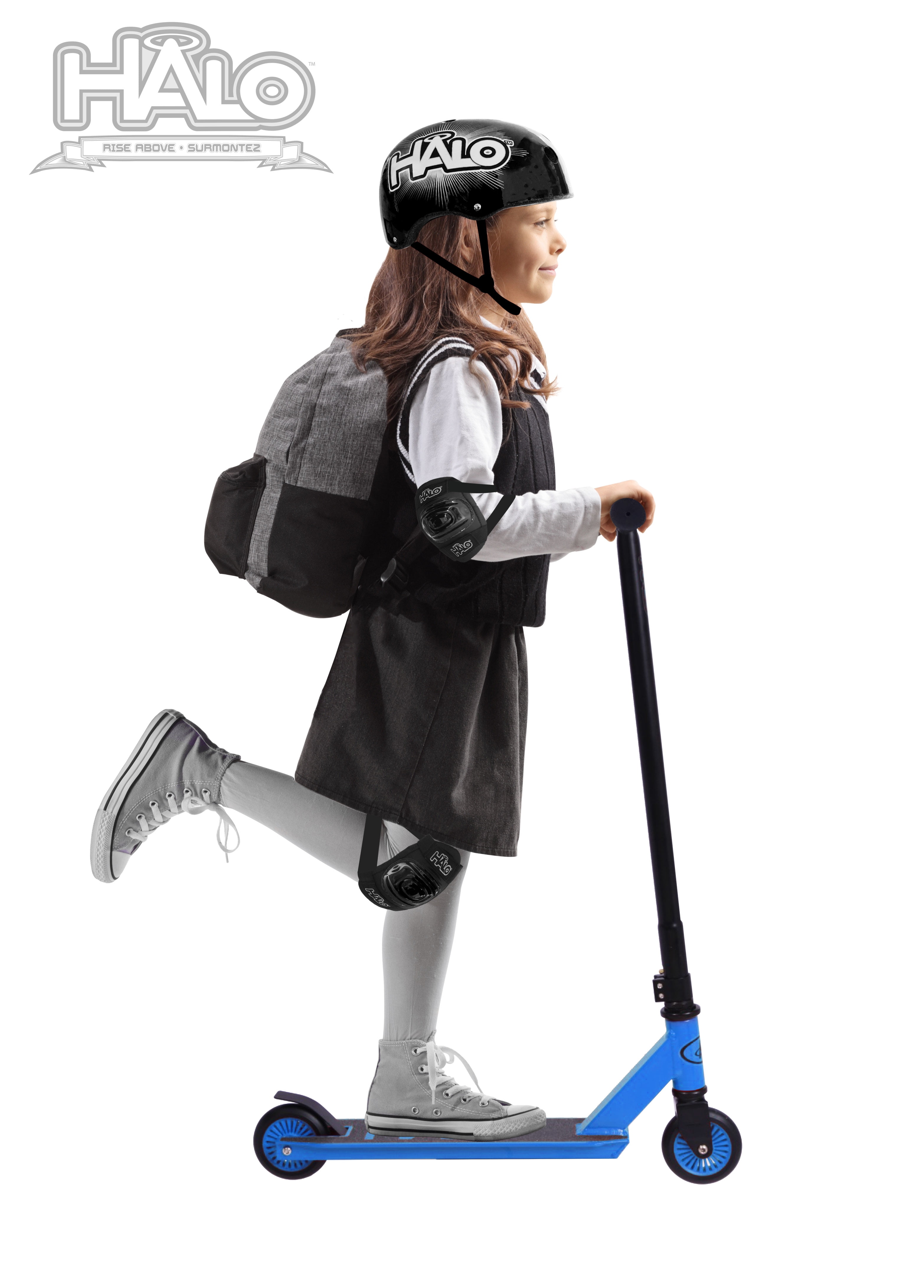 HALO Rise Above Supreme Stunt Scooter - Magic Blue - 5+ 220 lbs Weight - Boys or Girls