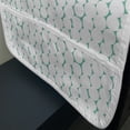 thumbnail image 3 of Grunge Microwave Oven Cover, Geometric Symmetric Circles Pattern Abstract Round Contemporary Graphic, Water Resistant Organizer with Pockets for Kitchen, 36" x 12", Sea Green and White, by Ambesonne, 3 of 4