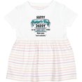 thumbnail image 3 of Inktastic Happy Father's Day Best Ever Girls Baby Dress, 3 of 5