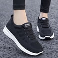 thumbnail image 4 of Fashion Summer Women Sports Shoes Flat Bottom Non Slip Lace Up Fly Woven Mesh Upper Breathable Womens Sneaker Socks Athletic, 4 of 11