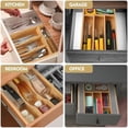 thumbnail image 7 of Bamboo Kitchen Drawer Organizer, 7 Inch Silverware Utensil Holder for Small Drawer, Wood Silverware Organizer for Cutlery, 7 of 7