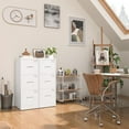 thumbnail image 7 of 3 Drawer File Cabinet, White Metal Filing Cabinet with Lock, Locking Tall File Cabinets with 4 Adjustable Hanging Frame for Home Office, Name Tag, 7 of 7
