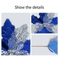 thumbnail image 6 of YOHAVEN Christmas Flower Sequin Decoration, Cutout Holiday Floral Arrangement with Lace Bells and Glitter for Table Mantle Tree Display, Elegant Festive Home Decor Accent, 6 of 6