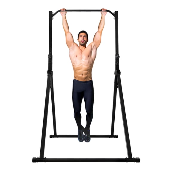 Foldable Pull Up Bar, Power Tower Workout Dip Station Height Adjustable Pull Up Bar for Home, Multifunction Fitness Tower Station Gym Training Equipment