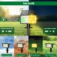 thumbnail image 4 of AP Solar Spot Lights Outdoor with 60 LED & Auto On/Off, 6 Pack Solar Lights Outdoor Waterproof IP68 with 3 Lighting Modes, 2-in-1 Solars Landscape Light for Outside, Garden, Yard(Warm White), 4 of 15