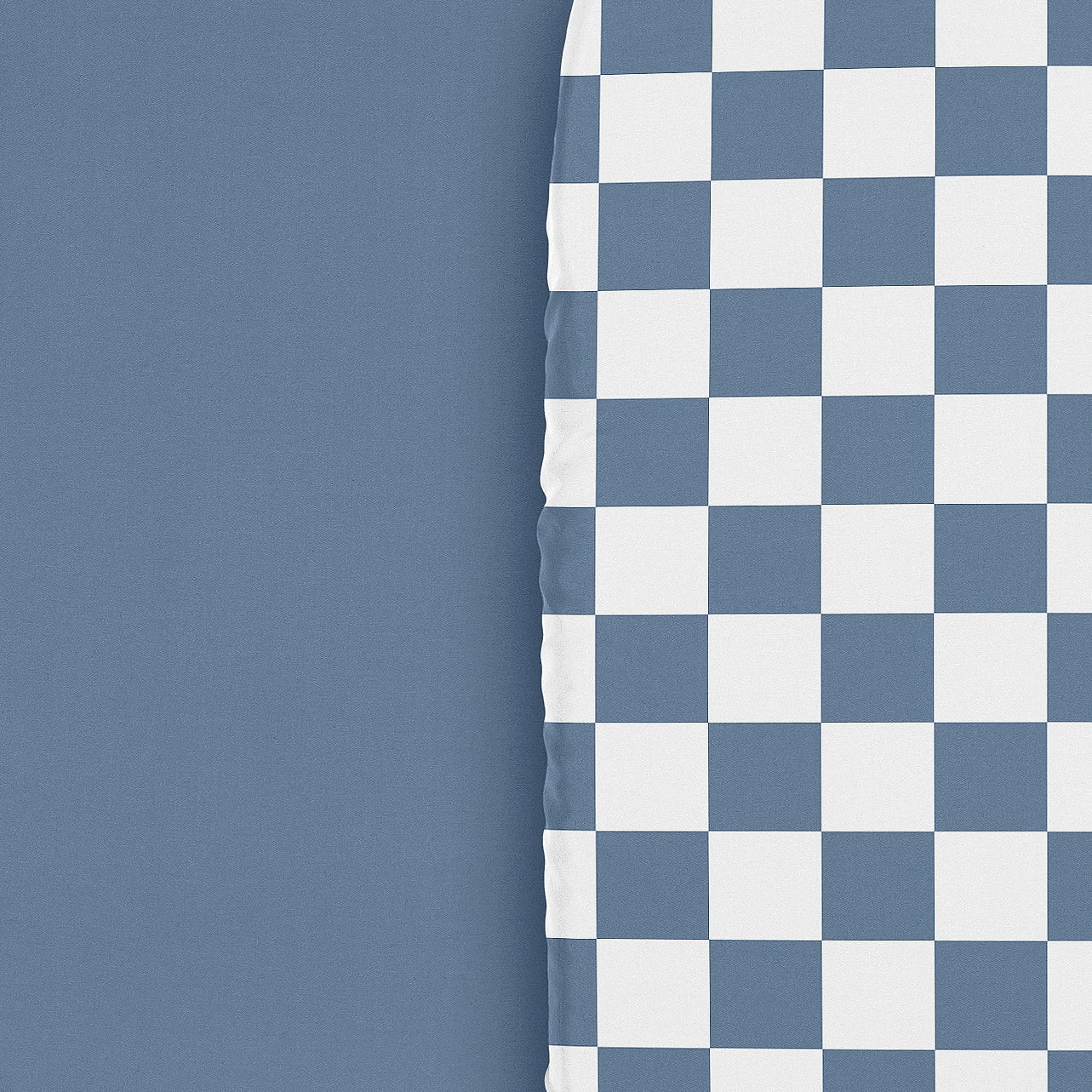 Sweet Jojo Designs Blue Gingham Checkered Plaid Boy Baby Bassinet Fitted Sheets Set 2 Piece