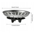 thumbnail image 5 of 2-in-1 Sink Strainer Basket - Ø 80 mm - Sink Strainer - Suitable for IKEA Atlant and Domsjö Sink Siphon - Seal - Drain Plug - Kitchen Spare Part, 5 of 5