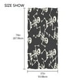 thumbnail image 4 of Ryvnso Skull Skeleton Dancing Oversized Beach Towel Microfiber Bath Blankets Swimming Fitness 37" x 74", 4 of 5