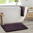 thumbnail image 1 of 1 Large Clara Clark Bath Mat Bathroom Rug - Absorbent Memory Foam Bath Rugs - Non-Slip, Thick, Cozy Velvet Feel Microfiber Bathrug, Plush Shower, Toilet-Floor Bathmats Carpet - Purple - 20"x32", 1 of 6
