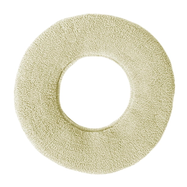Asiento de inodoro universal de lujo, suave, grueso, lavable y cálido para baño. Caqui