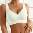 thumbnail image 2 of Sports Bras Medium Support Bra Women's Front Closure Floral Lace Bra Comfortable Support Underwire T Shirt Bralette Soft Wireless Everyday Wear, 2 of 5