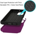 thumbnail image 7 of TJS for Motorola Moto G Power 5G 2025 / Moto G Power 5G 2026 Phone Case, with Tempered Glass Screen Protector, Dual Layer Hybrid Magnetic Support Shockproof Heavy Duty Cover (Purple), 7 of 7