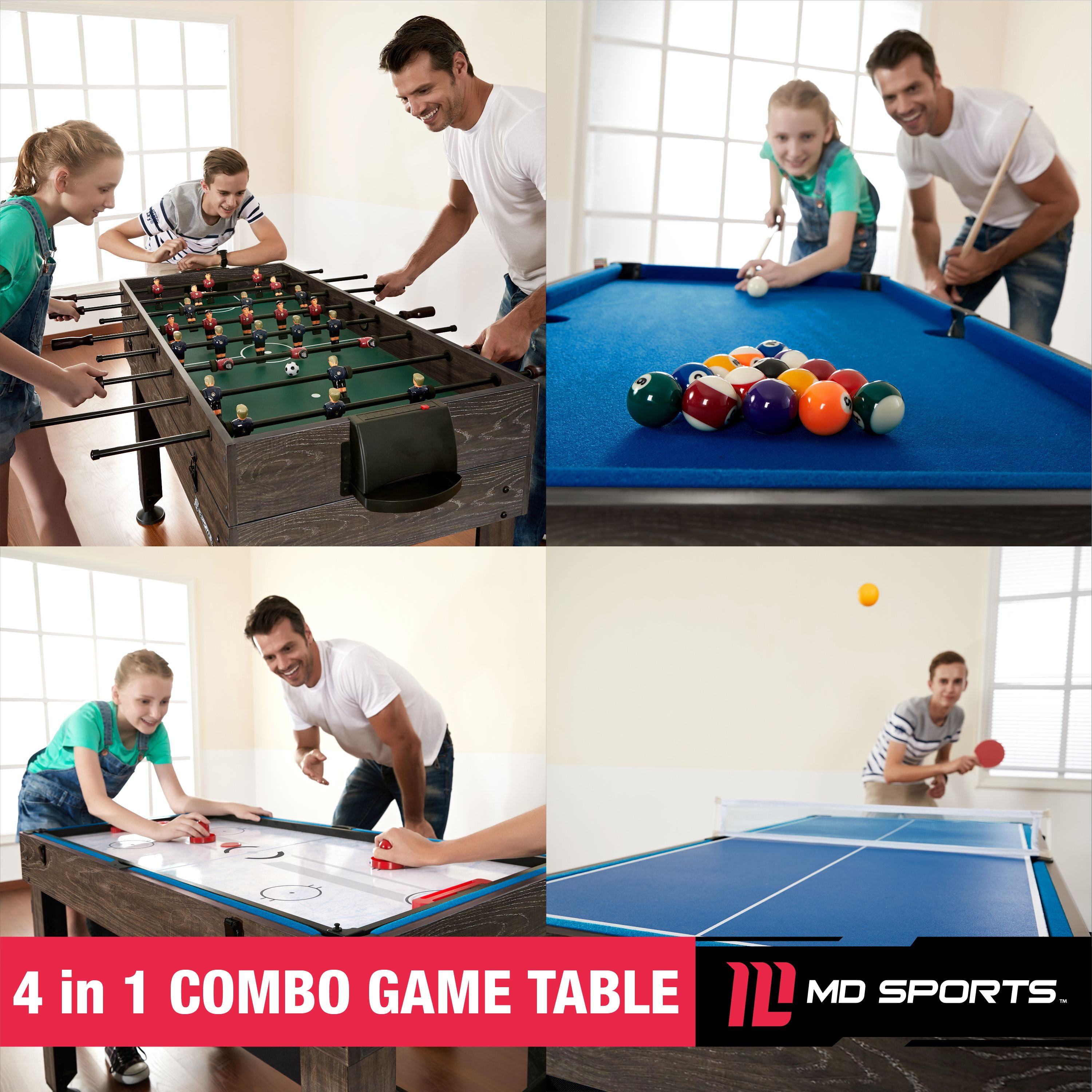 Buy Madison 54-in 6-in-1 Multi Game Table on Pool and Spa Supply Store