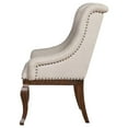 thumbnail image 6 of Brockway Tufted Arm Chairs Cream and Antique Java (Set of 2), 6 of 10