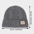 thumbnail image 2 of Womens Winter Woolen Hat Womens Loose Woolen Hat Oversized Knitted Warm Winter Hat Suitable For Cold Weather One Size Trapper Hat Fashion Men's Winter Clothes Warm Hat Mens Cold Weather Gear Cold, 2 of 5