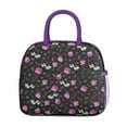thumbnail image 2 of Lunch Bag Lunch Box for Women Reusable Insulated Lunch Cooler Bags,Large Capacity for Work Travel Picnic,Water-Resistant Pioneer Colorful Floral Lunch Tote Bag Gifts for Woman Mom Purple, 2 of 6