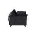 thumbnail image 6 of Convertible Chair Bed, 3 in 1 Convertible Sofa Bed Sleeper Chair with Adjustable Backrest, Built-in Side Pokcet & Pull Out Handle, Pull Out Sofa Bed Couch Loveseat Sleeper for Small Spaces, Black, 6 of 7