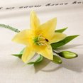thumbnail image 4 of QualitChoice 6Pcs Artificial Lilys Flower Simulation Long Lasting Washable Portable Decorative Household Fake Plant Flowers Yellow 1 Pc, 4 of 6