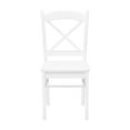 thumbnail image 6 of Set of 2 White Side Chairs, Solid Wood, Transitional Style Dining Chairs for Kitchen, Dining Room, Extra Seating, 6 of 12