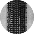 thumbnail image 1 of Ahgly Company Indoor Round Abstract Gray Modern Area Rugs, 6' Round, 1 of 4