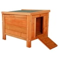 thumbnail image 4 of Pefilos 20" Rabbit Hutches for Outdoor, Indoor Wood Cat House Bunny Cage Small Animal Pet Cages, Orange, 4 of 10