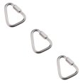 thumbnail image 3 of Transemion Portable Outdoor Carabiner Keychain Stainless Steel Quick Link 8mm 3Set, 3 of 6