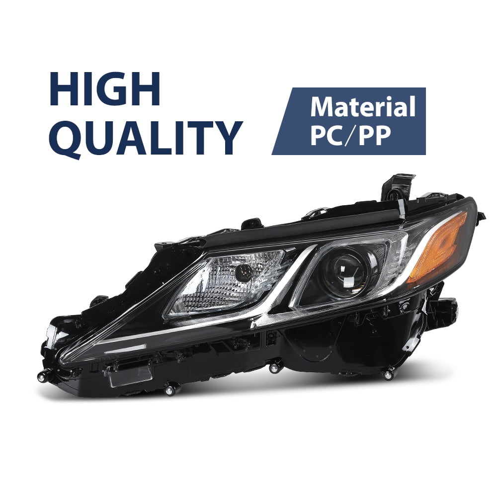 Projector Headlight Assembly Left Driver Side Fit for Toyota Camry LE SE 2018 2019 2020 2021 2022 Headlamps
