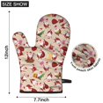 thumbnail image 6 of Cute Oven Mitts,Beige Christmas Santa Pattern Oven Mitt 2-Pack Set,Kitchen Gloves for Oven,Heat Resistant Oven Mitts 7.7"x12", 6 of 7