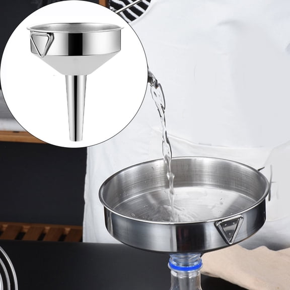 Clearance Funnel under $5,SPRING PARK Metal Stainless Funnel Food Grade Mini Funnels For Kitchen Use Filling Bottles Flask Cooking