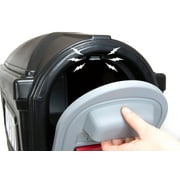 Simplay3 Classic Black Residential Post Mount Mailbox with Traditional Design