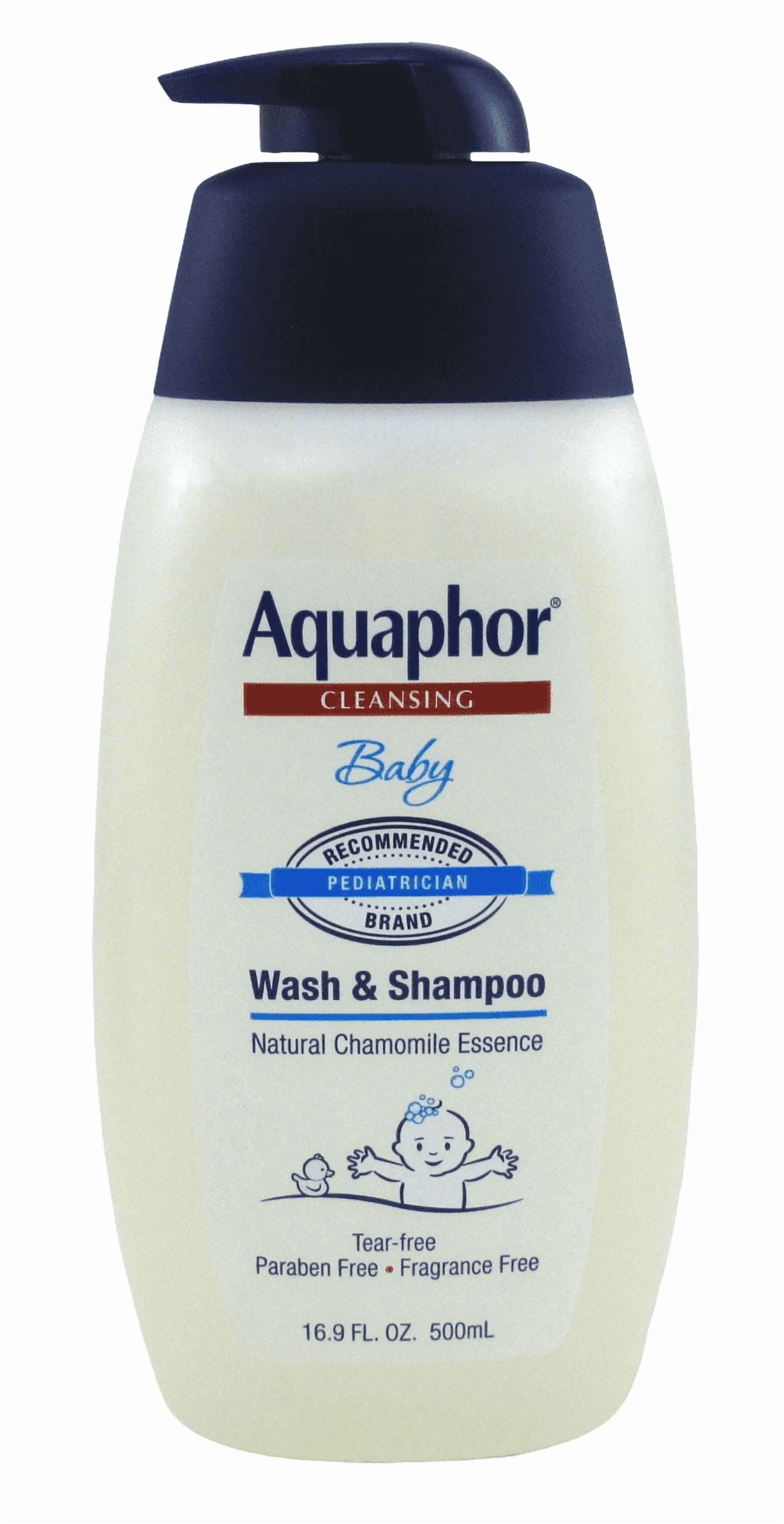 Aquaphor Baby Cleansing Wash & Shampoo 16oz Pump (Pack of 3)
