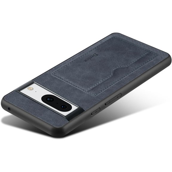 for Google Pixel 8 2023 Case, Slim PU Leather Wallet Case Credit Card Slot Holder Lightweight Protective Wireless Charging Case with Kickstand (Google Pixel 8, Gray)