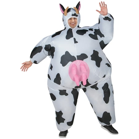 Cow Inflatable Men's Adult Halloween Costume, One Size Fits