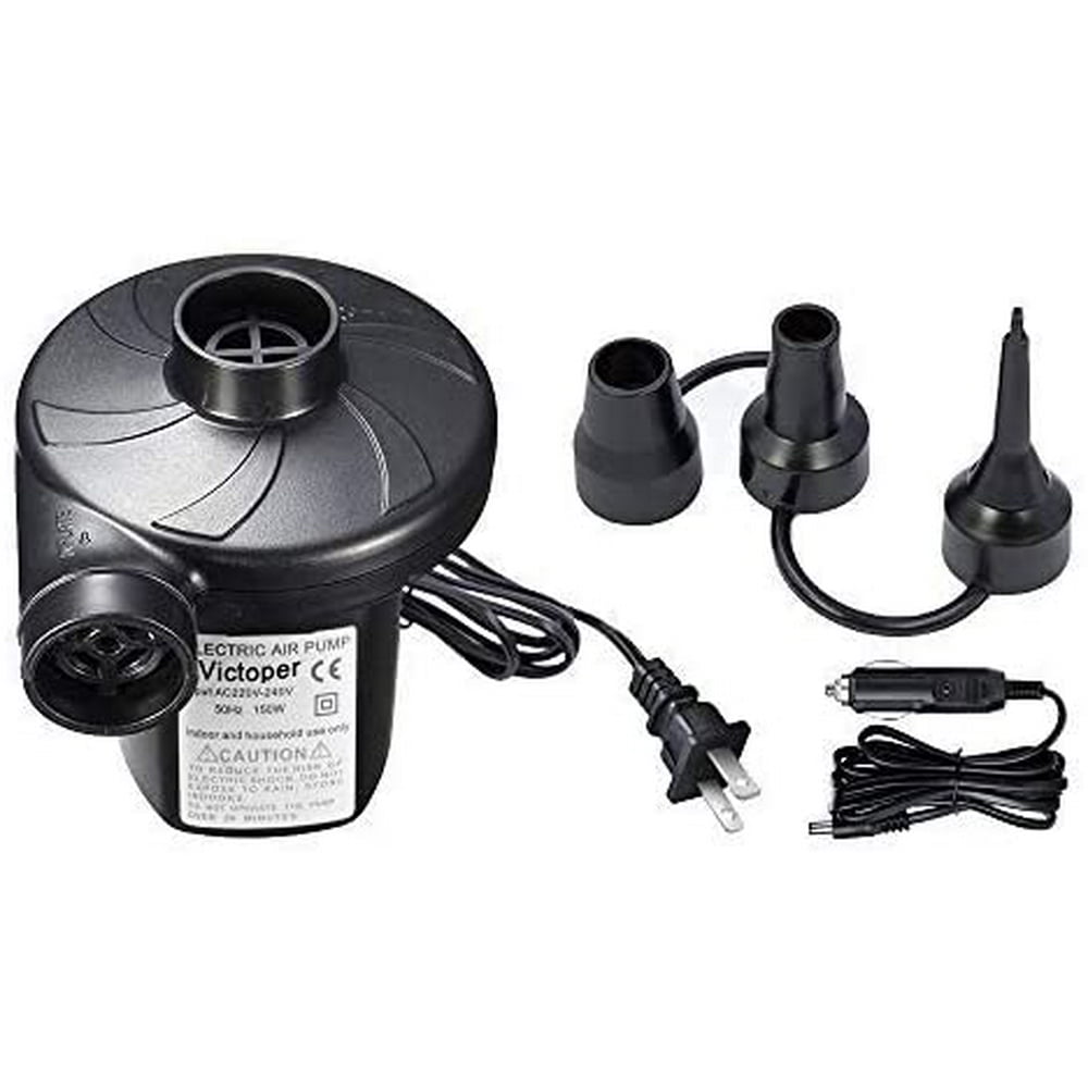 Electric Air Pump for Inflatables with Car Charger and