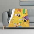 thumbnail image 6 of Phineas And Ferb Anti-Pilling Flannel 32"X48" Super Soft Plush Air Condition Quilt Fluffy Warm Cozy Decorative Blankets, 6 of 7